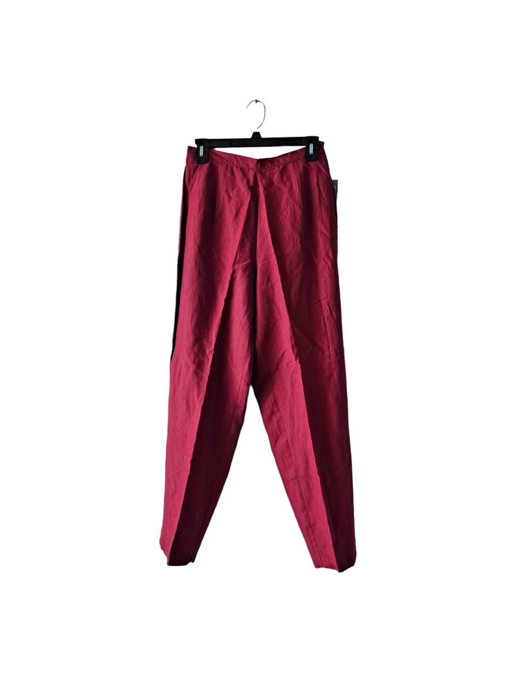Lord & Taylor Sport Women Red Flat Front Relaxed Straight Leg Pants - Size 8 NWT